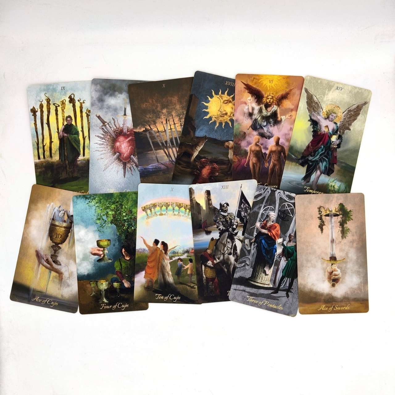 LA MUCI DESIGN – Engroshandel Tarotkort – Luksuriøst Barok Tarotkortsæt med Guldfolie og Forgyldte Kanter8