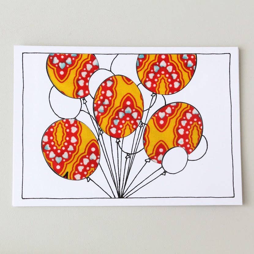 White Balloons Card for wholesale on Faire0
