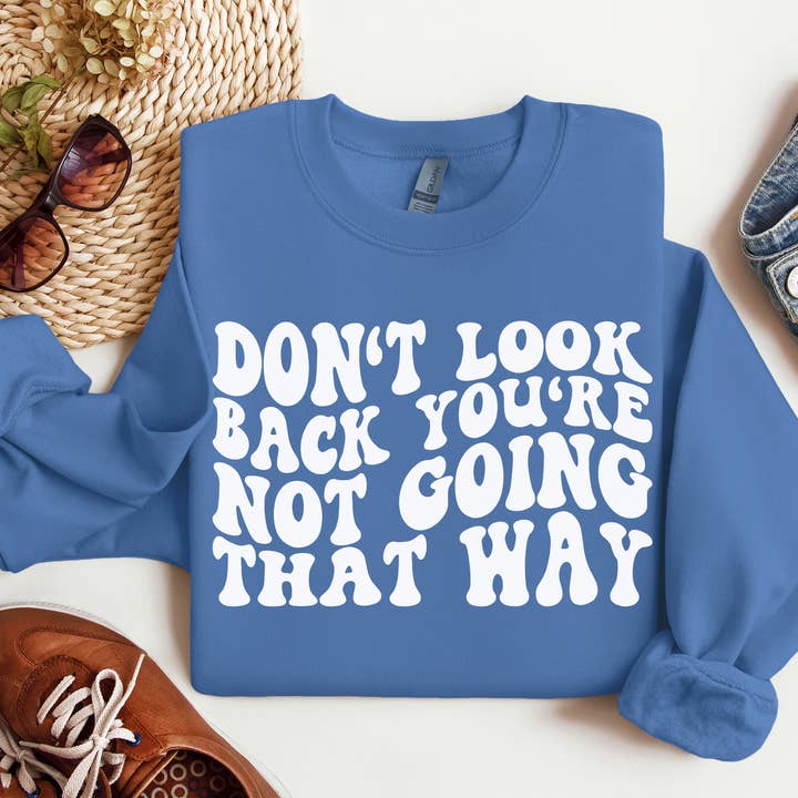 CMD Wholesale – wholesale Sweatshirt med tryck - Unisex – Titta inte tillbaka tröja1