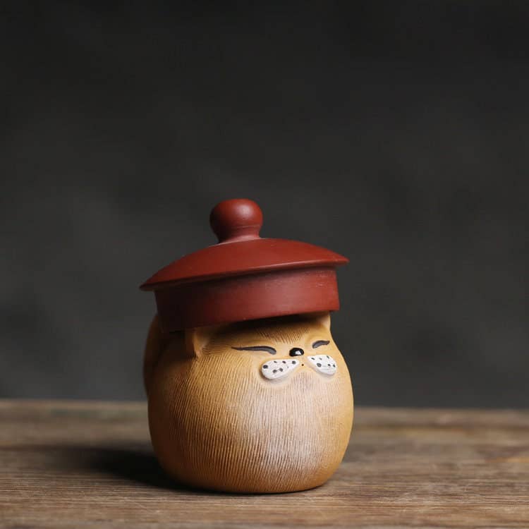 Gohobi （We cover U.S. import duties） - Vente Figurine décorative - Gohobi Décorations faites à la main pour chats, animaux à thé, céramique, argile YiXing2