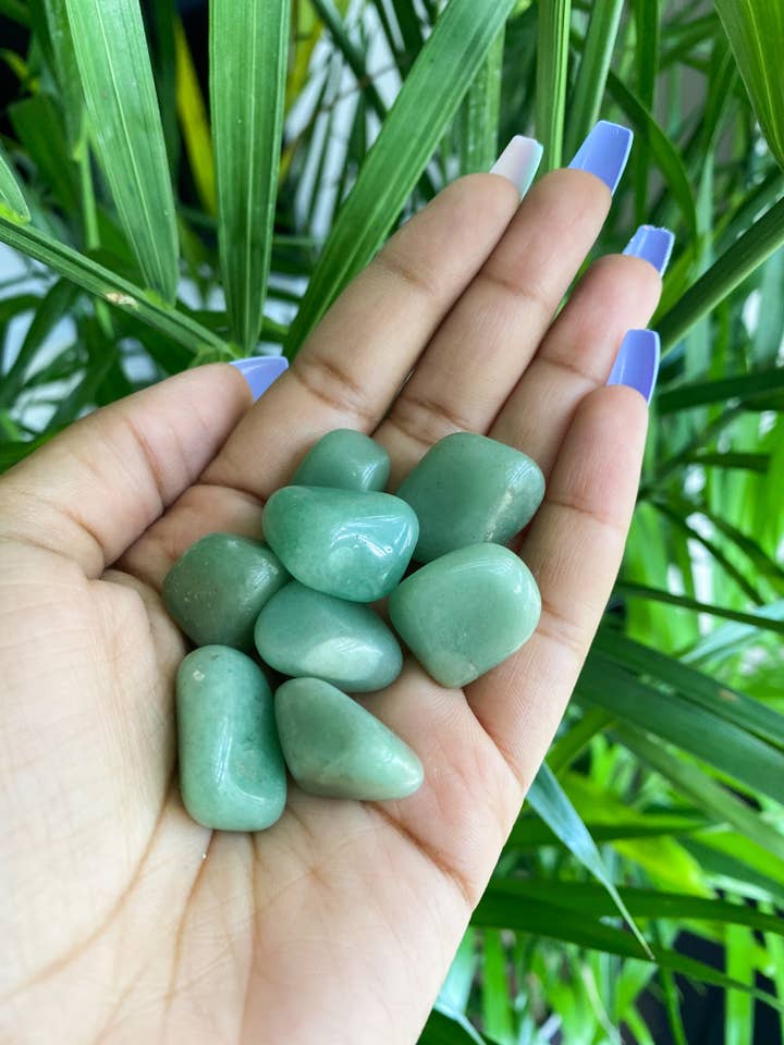 Tumbled Green Aventurine, Ethically Sourced for wholesale by Peach and Pixie