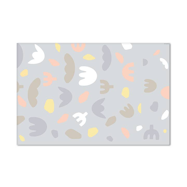 Tapete de Vinil Bloom Cinza por atacado de minimoi