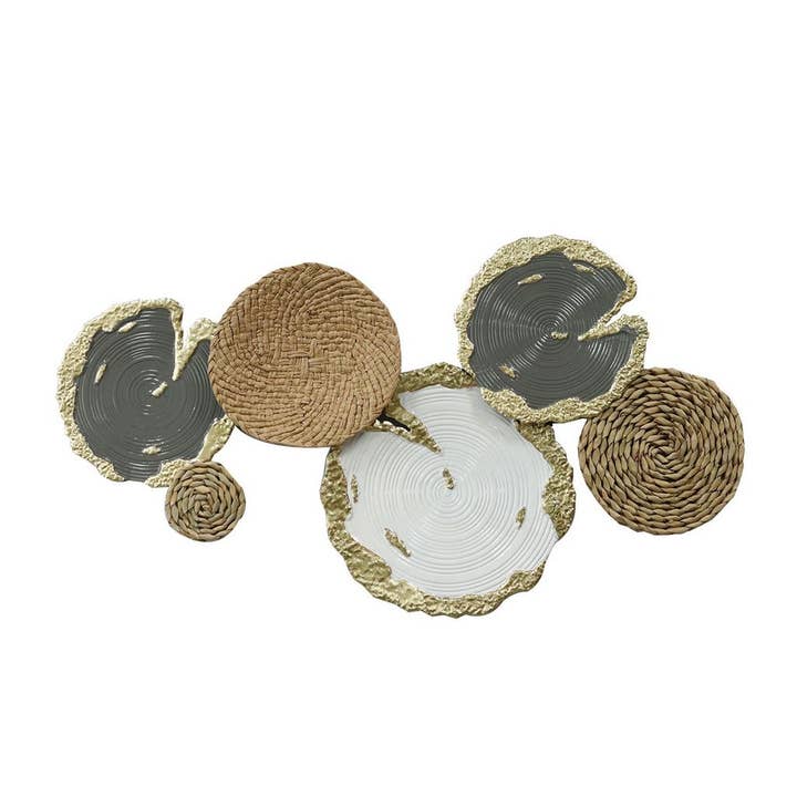 GOLD Mixed Material Wall Art II, Luisay Wall Art Collection for wholesale on Faire1