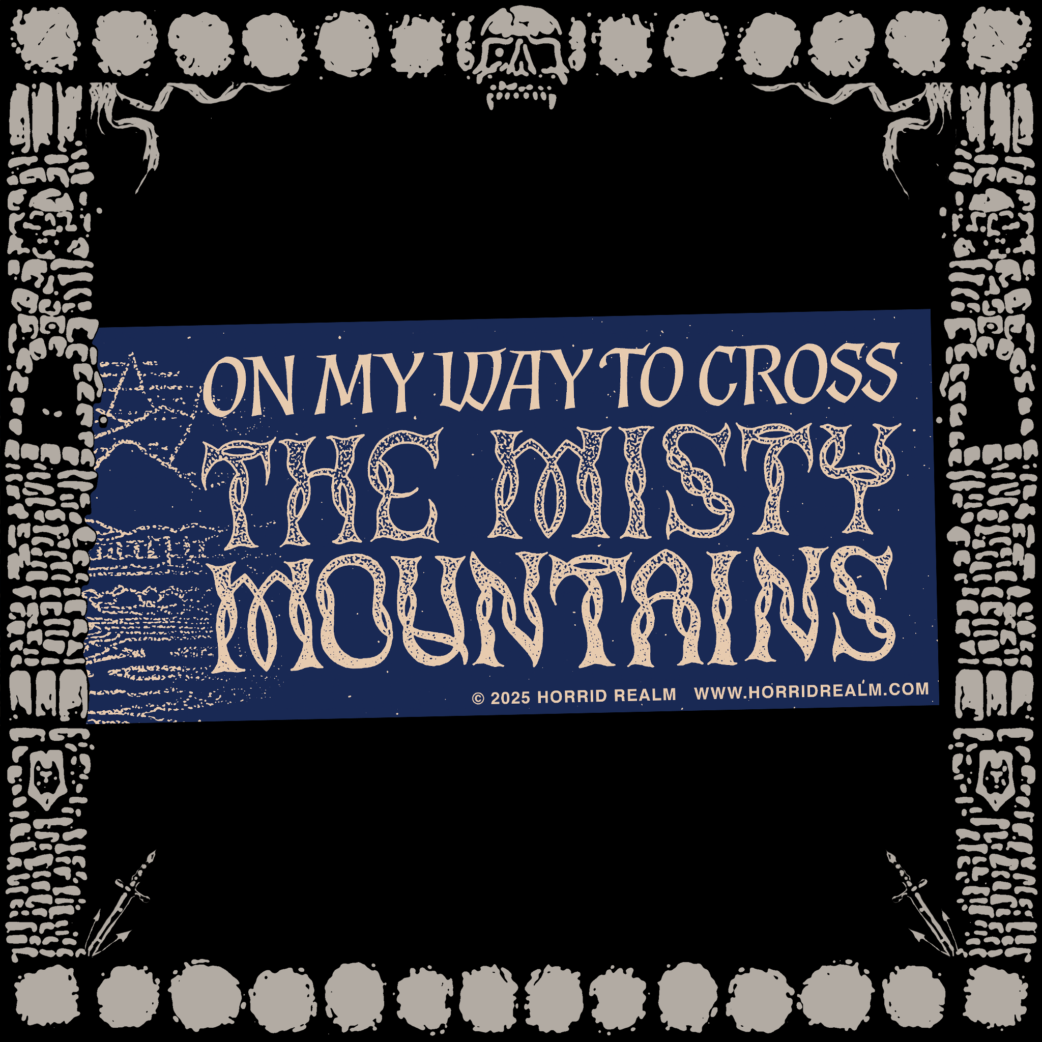 Horrid Realm - Wholesale Sticker - "MIDDLE-EARTH" BUMPER STICKERS - SET 23