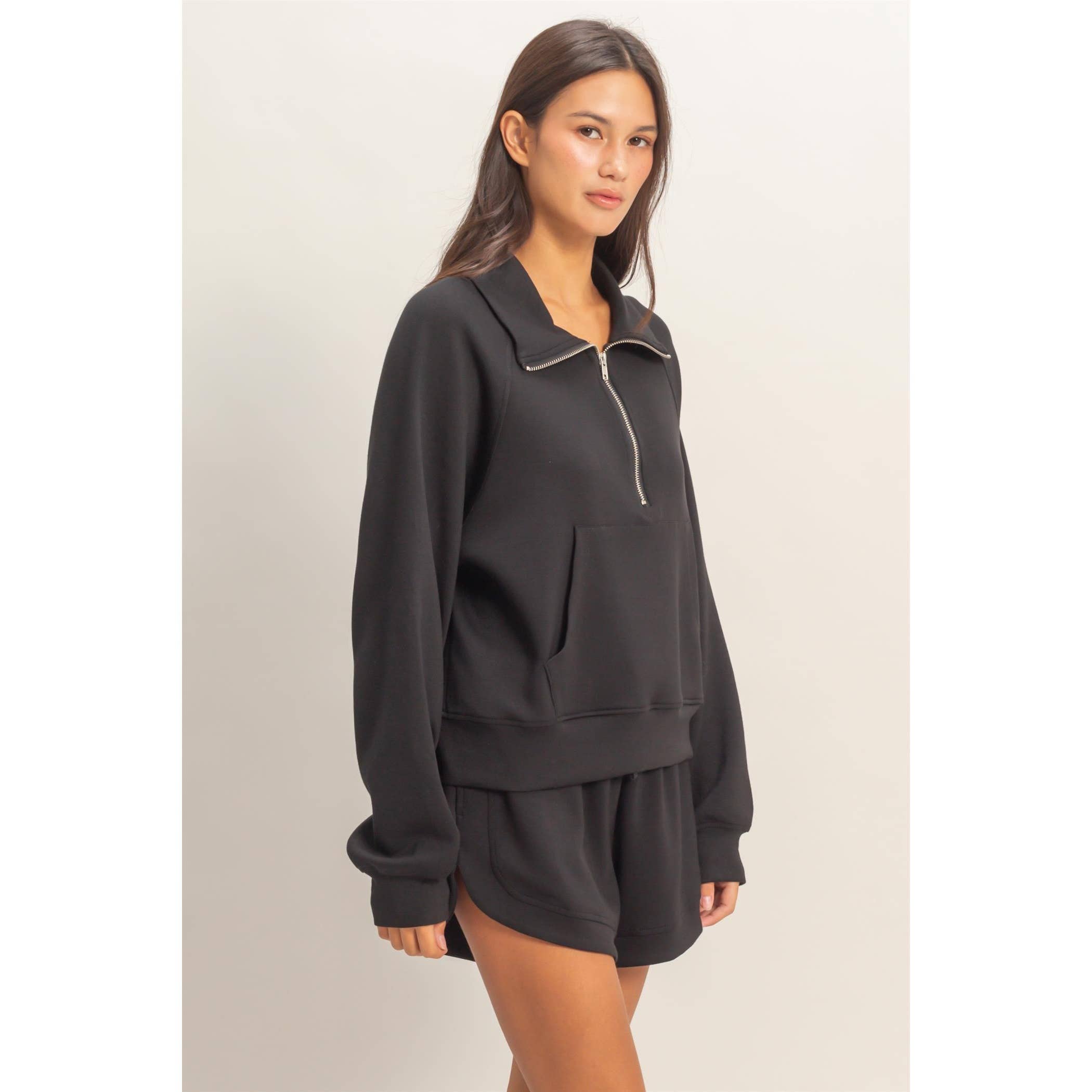 HYFVE - Wholesale Sweatshirt - Women's - Half-Zip Collar Pullover41