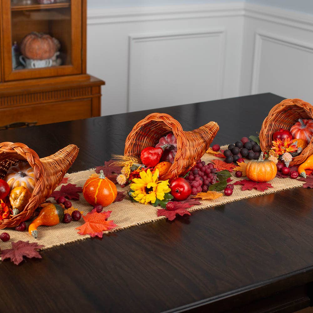 Factory Direct Craft – Engroshandel Kurv – 12" Cornucopia kurv til Thanksgiving3