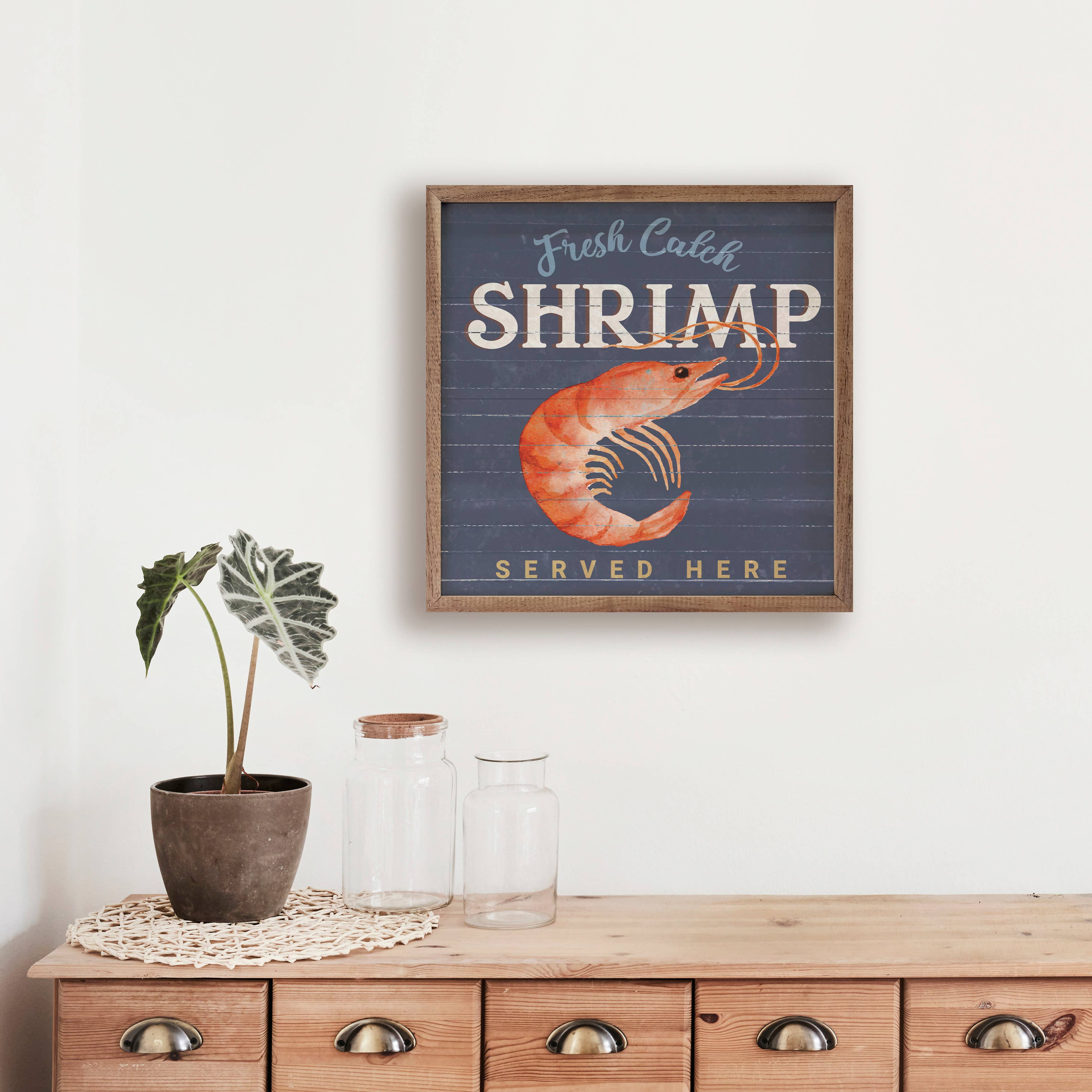 Kendrick Home - Wholesale Sign - Fresh Catch Shrimp Blue2