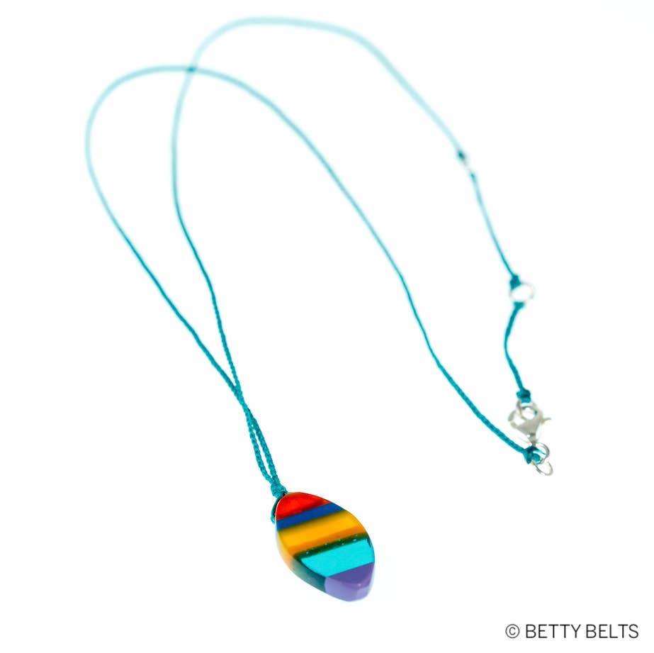 Betty Belts | Ocean Lovers® - Wholesale Pendant/Charm Necklace - Surfy Necklace - Upcycled Surfboard Resin2