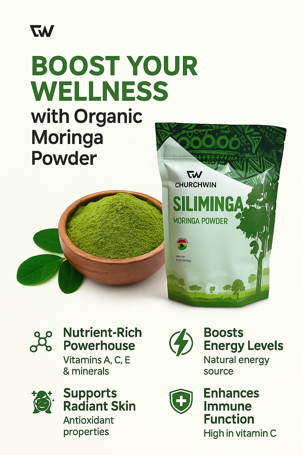 ChurchWin - Wholesale Protein/Superfood Powder - Moringa Powder3