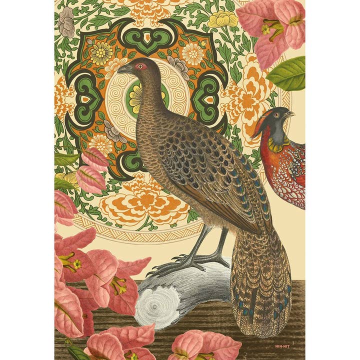 NIN-NIT Wandkunst| Charmanter Pfau für den Großhandel von NIN-NIT