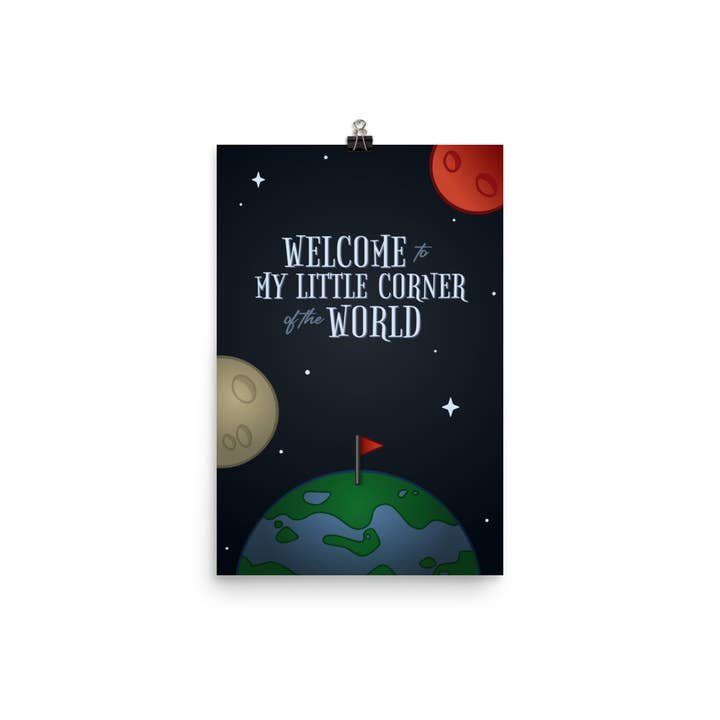 Impressão artística de parede com citações, pôster My Little Corner of the World por atacado de emilyckohl