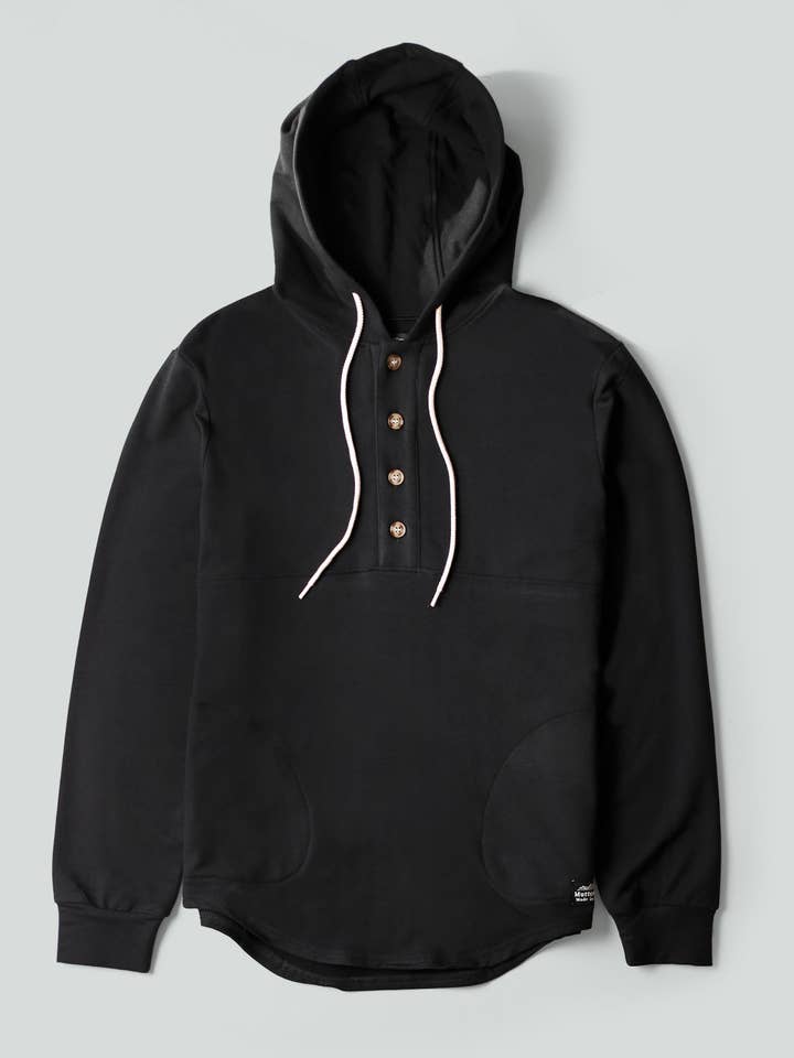Bamboo Camping Hoodie - Black for wholesale by Muttonhead