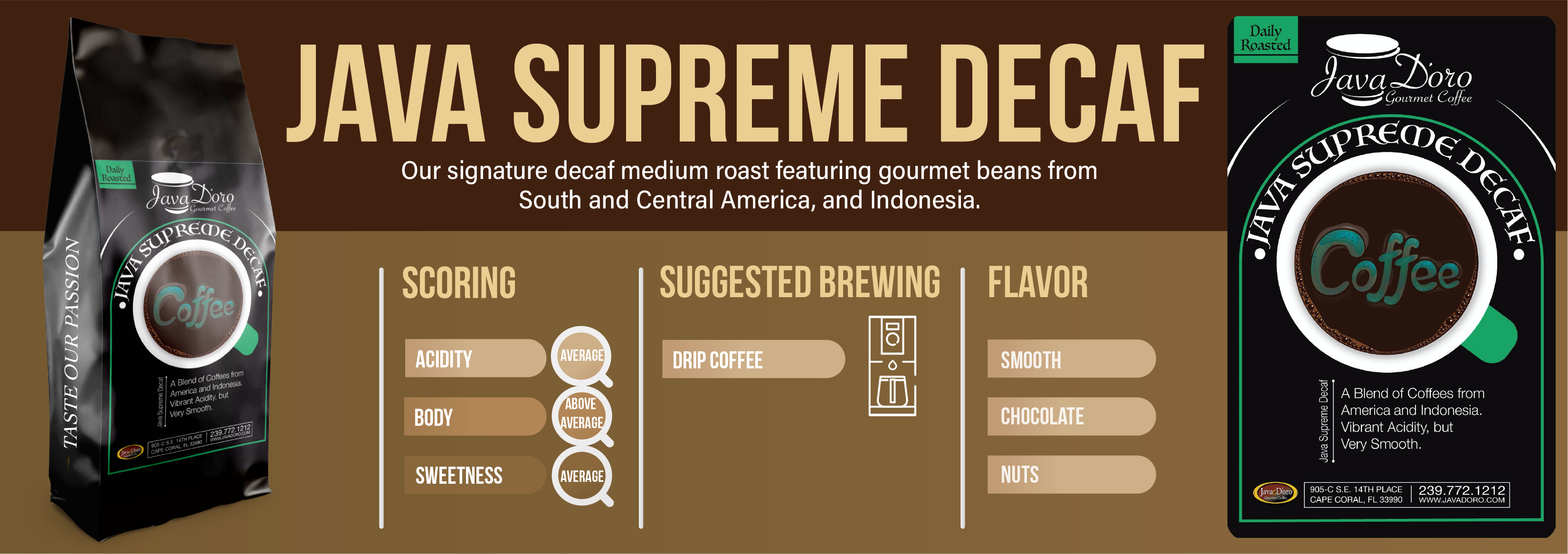 Java Doro - Wholesale Coffee Beans - Java Supreme Decaf2