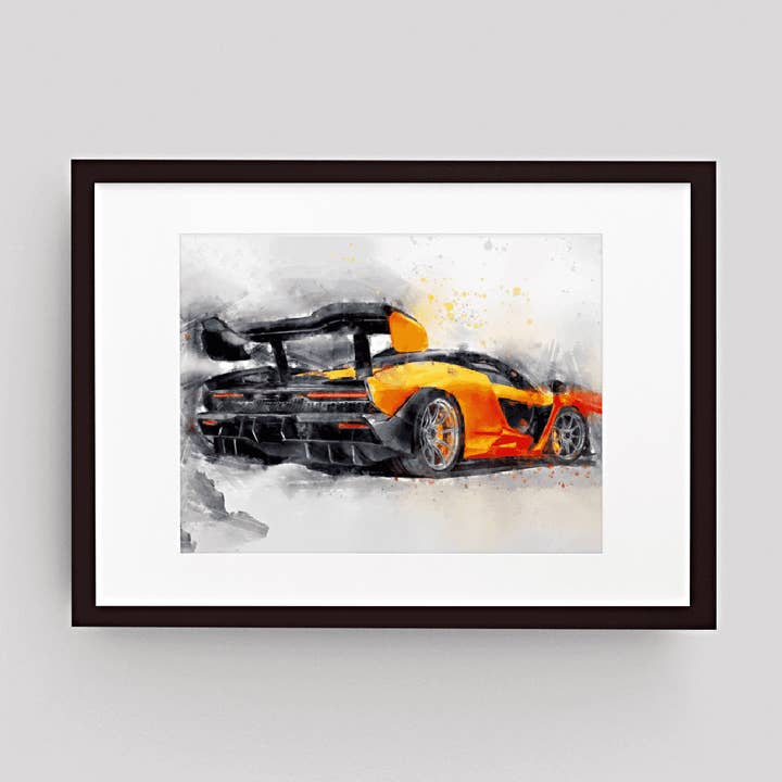 Hypercar Wall Art Print Supercar for wholesale by Woolly Mammoth Media