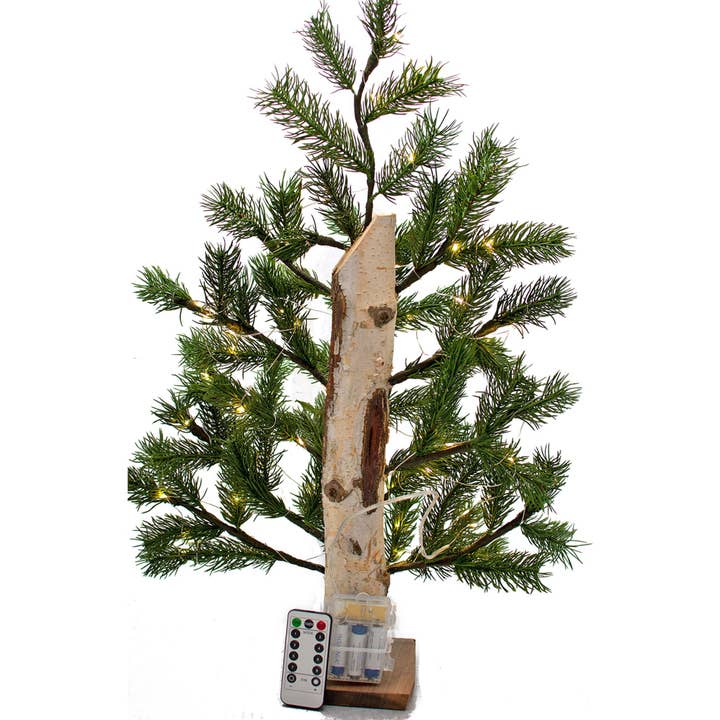 Lee Display - Wholesale Christmas Decoration - Rustic Birch Pole Christmas Tree1