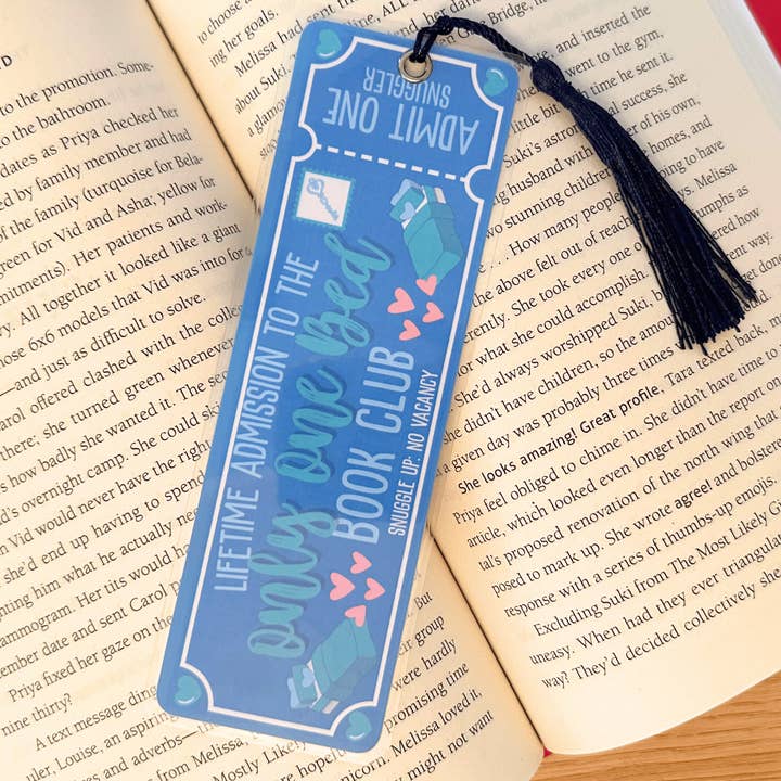 Marque-page plastifié Only One Bed Book Club pour la vente par JPC Sticker Shop