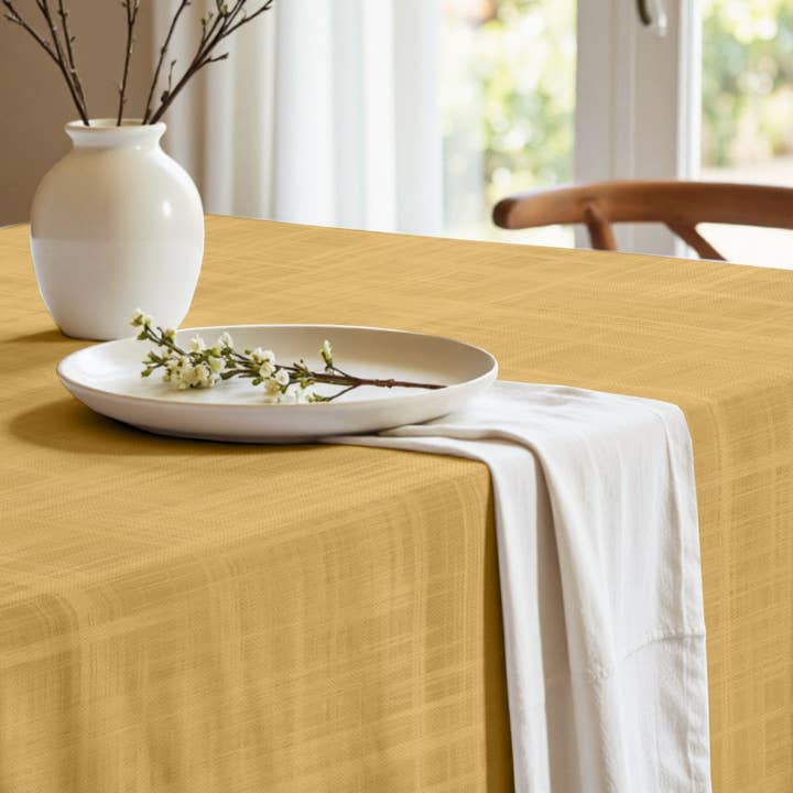 SG HOGAR - Wholesale Tablecloth - Mustard fabric tablecloth4