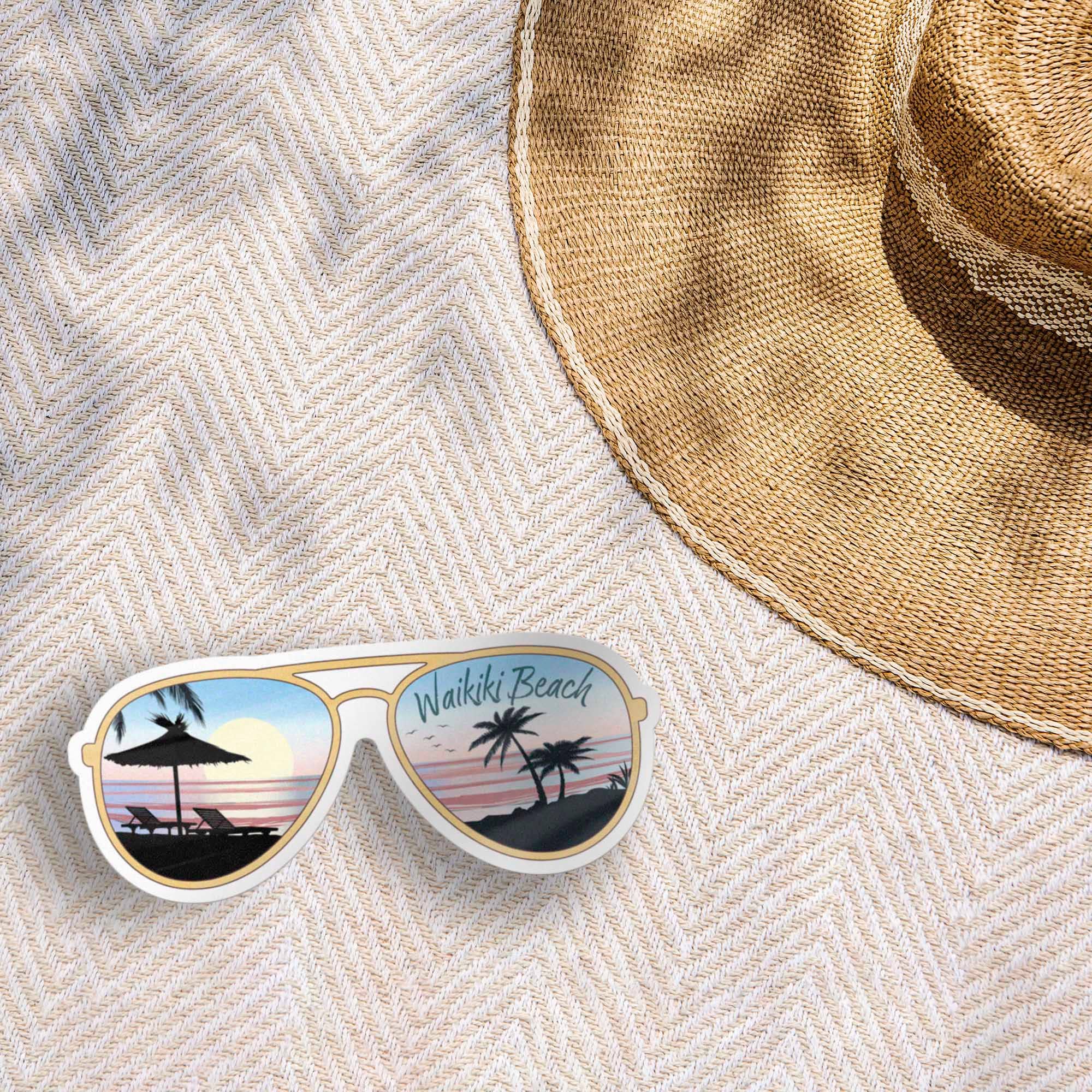 Sentinel Supply - Wholesale Sticker - Custom Beach Sunglasses Sticker - Name Drop Nature Decal6