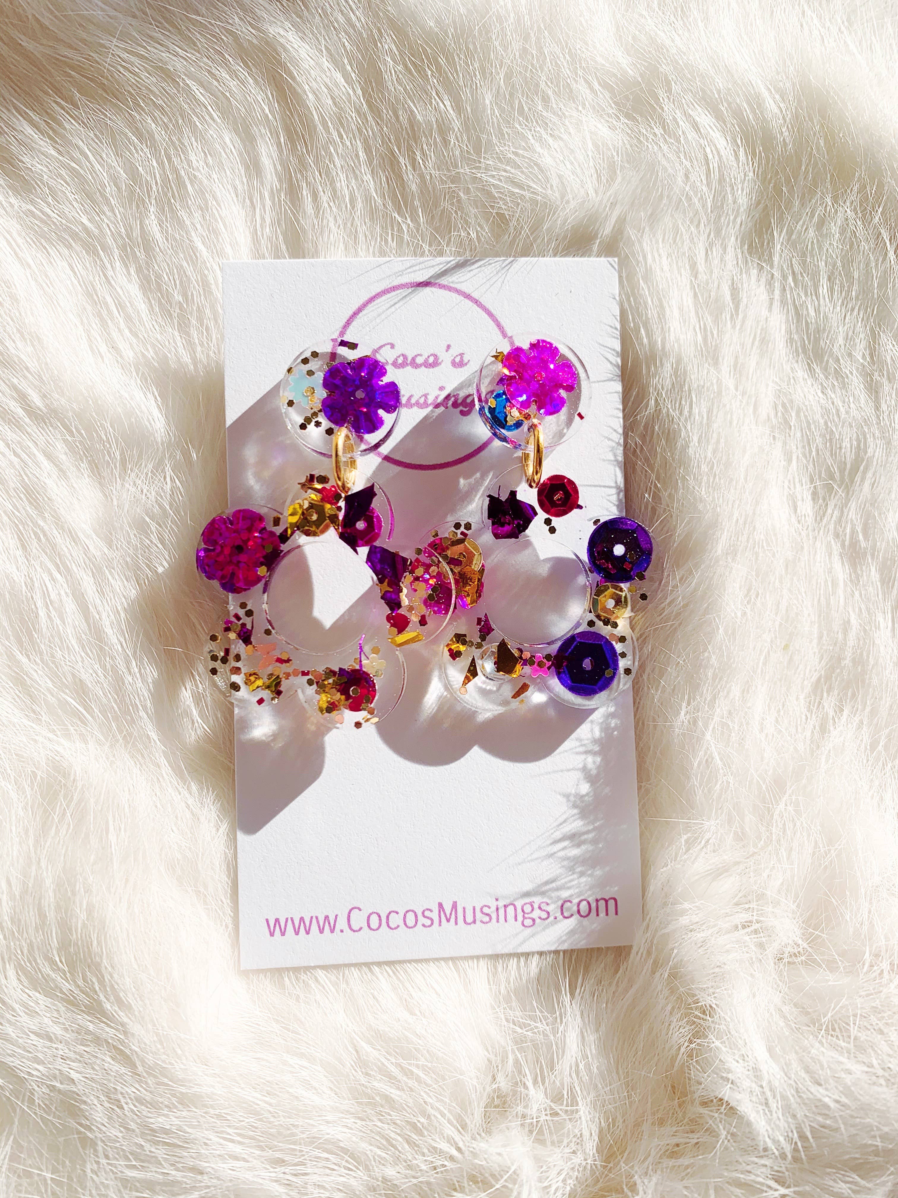 Coco's Musings - Wholesale Dangle Earrings - Kaleidoscope x Coco's Musings Hyo Jin Flower Earrings6