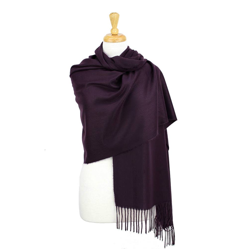 Sensibling Corp. - Wholesale Scarf - Women's - Solid Cashmere Blend Soft Wrap Shawl Scarf26