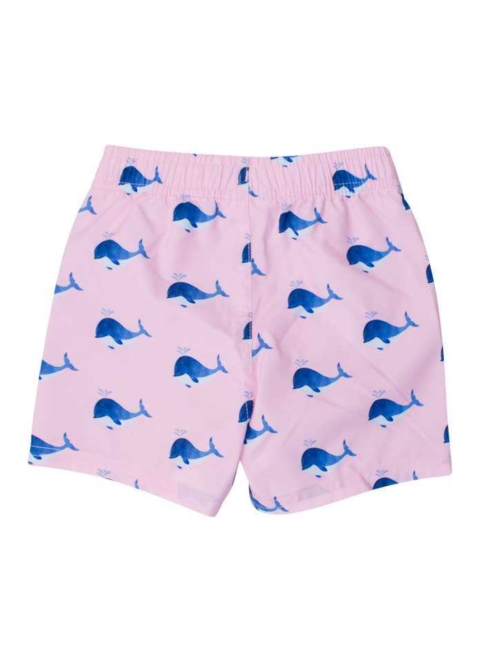 Boys Pink Whale Friends Swim Trunks
for wholesale on Faire1