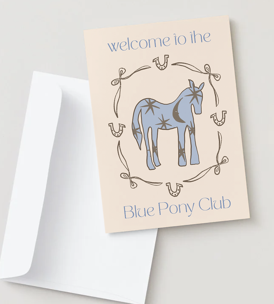 the name nest - Wholesale Birthday card - welcome to the blue pony club card2