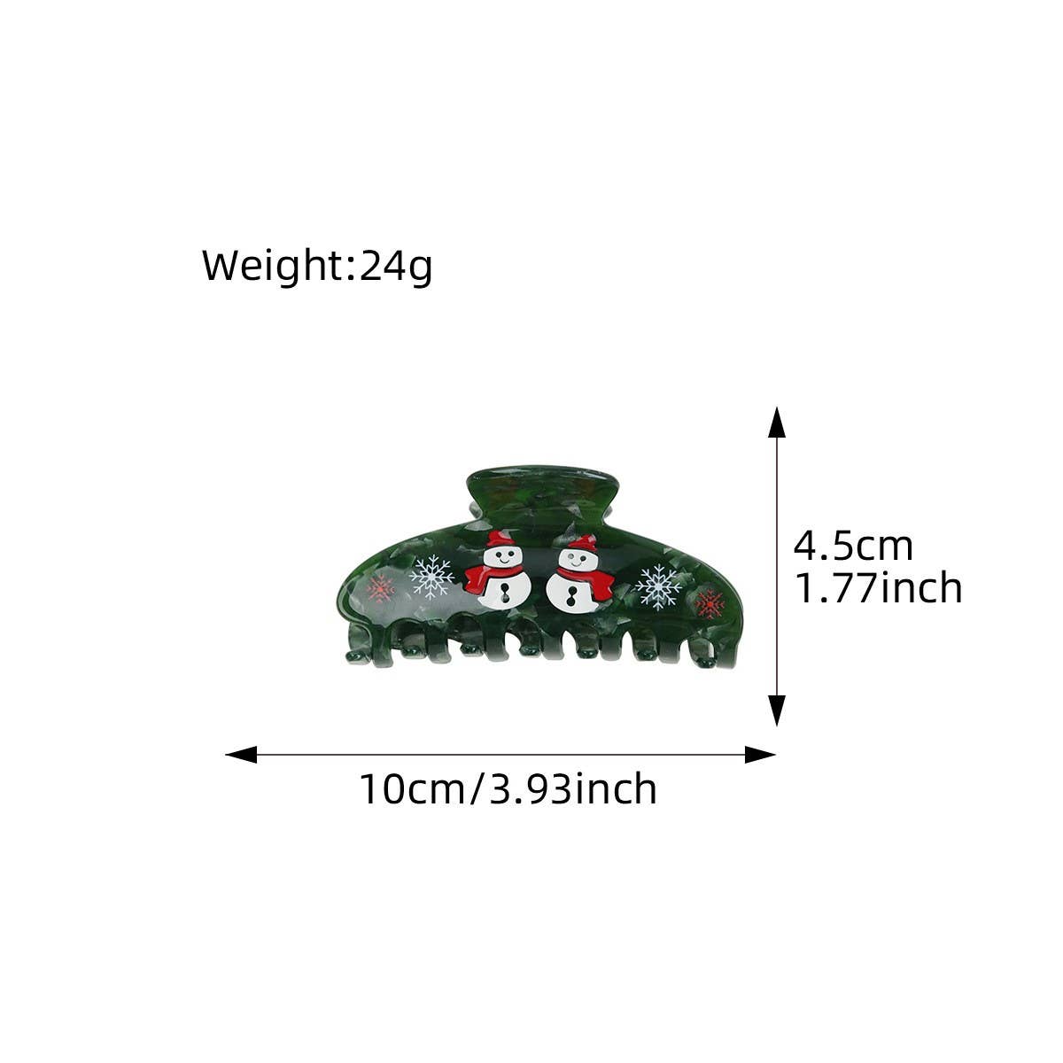 ACCITY - Wholesale Hair Clip - Women's - Gingerbread Man Hair Claw, Xmas Cartoon Bun Clip_CWAHA15986