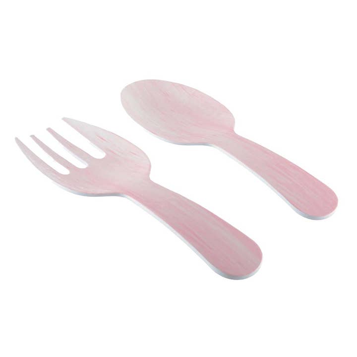 Pink melamine salad servers 27x9.5x1cm for wholesale by AULICA