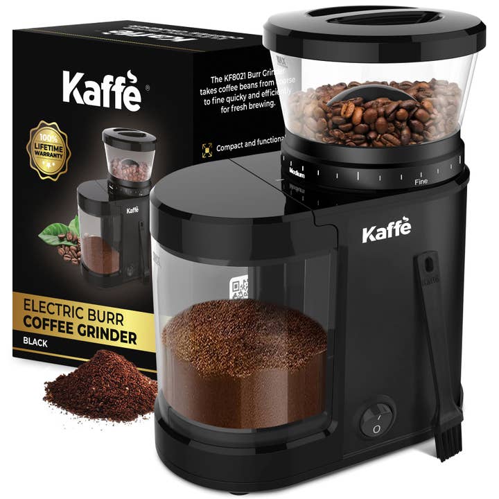 Kaffe - Wholesale Coffee Grinder - Kaffe Electric Burr Coffee Grinder Stainless Steel - 5.5 oz