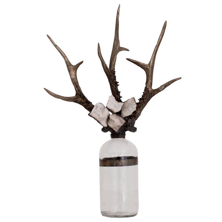 Triple Small Antler Bottle for wholesale by Jamie Dietrich Designs