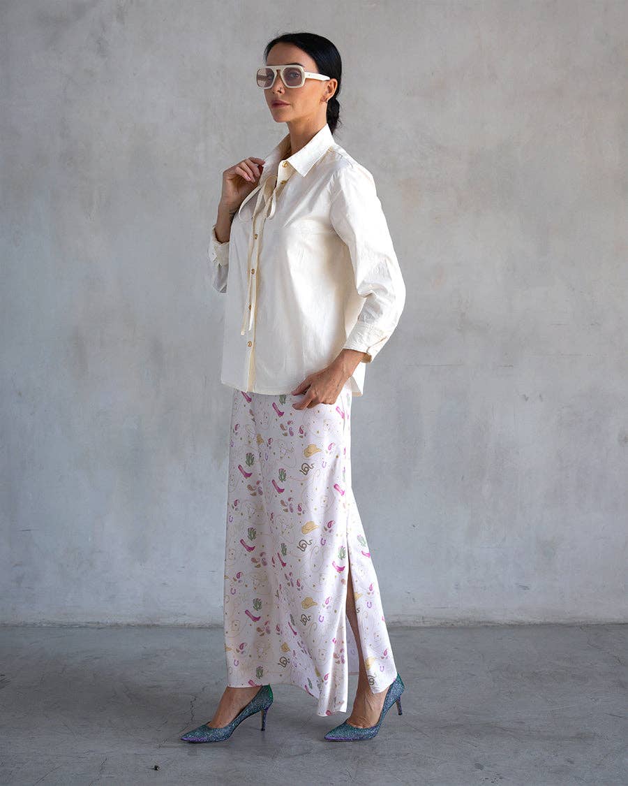 Care Tucker - Vendita all'ingrosso Vestito - Donna - Lennon Zipslip™️ CARE Western (Avorio)3