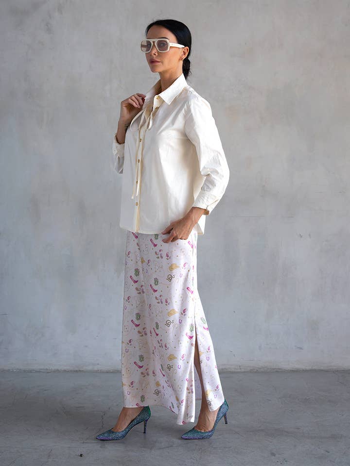 Care Tucker - Vendita all'ingrosso Vestito - Donna - Lennon Zipslip™️ CARE Western (Avorio)3