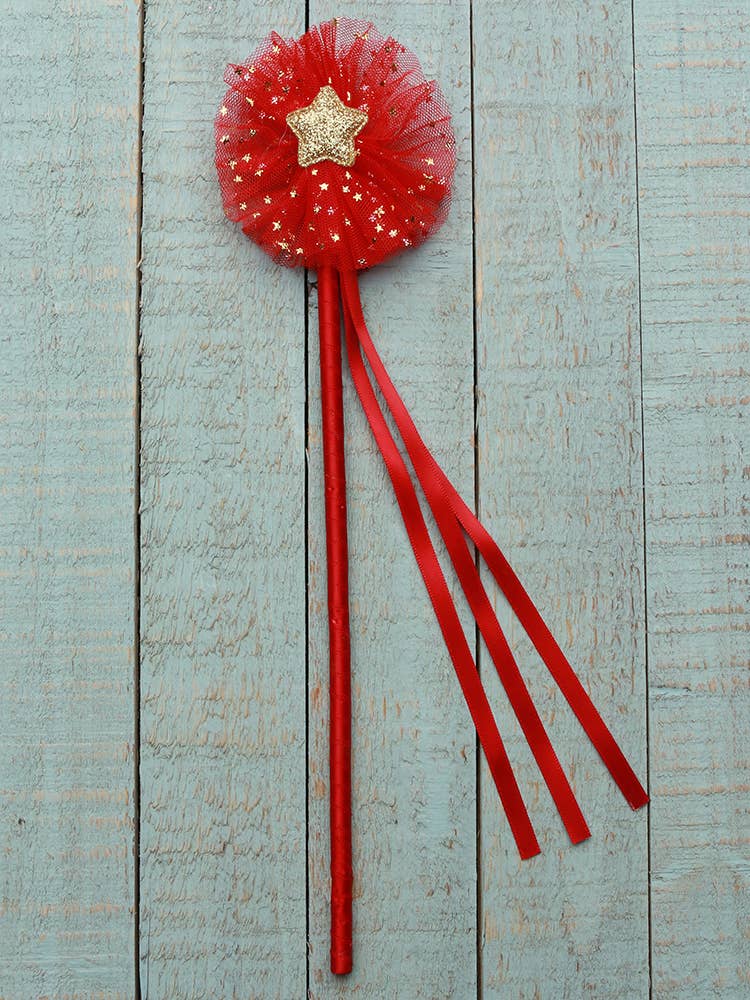 Sparkle Sisters by Couture Clips – Varinha mágica - Crianças por atacado – Varinha de tule Gold Star8
