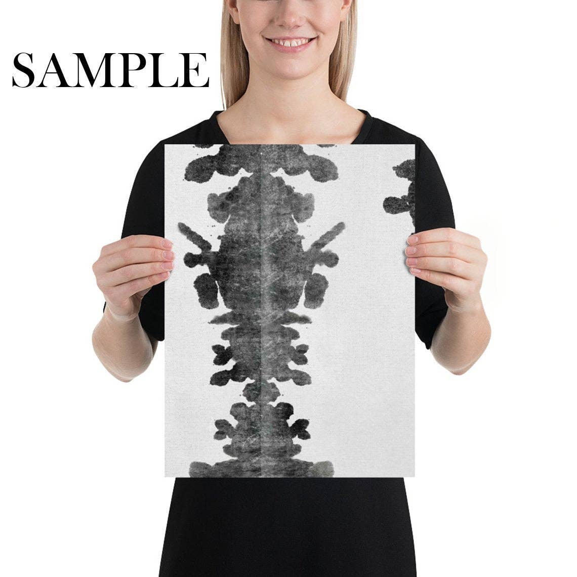 Wallpapers4Beginners – wholesale Tapetrulle – Svartvita bläckfläckar tapet16