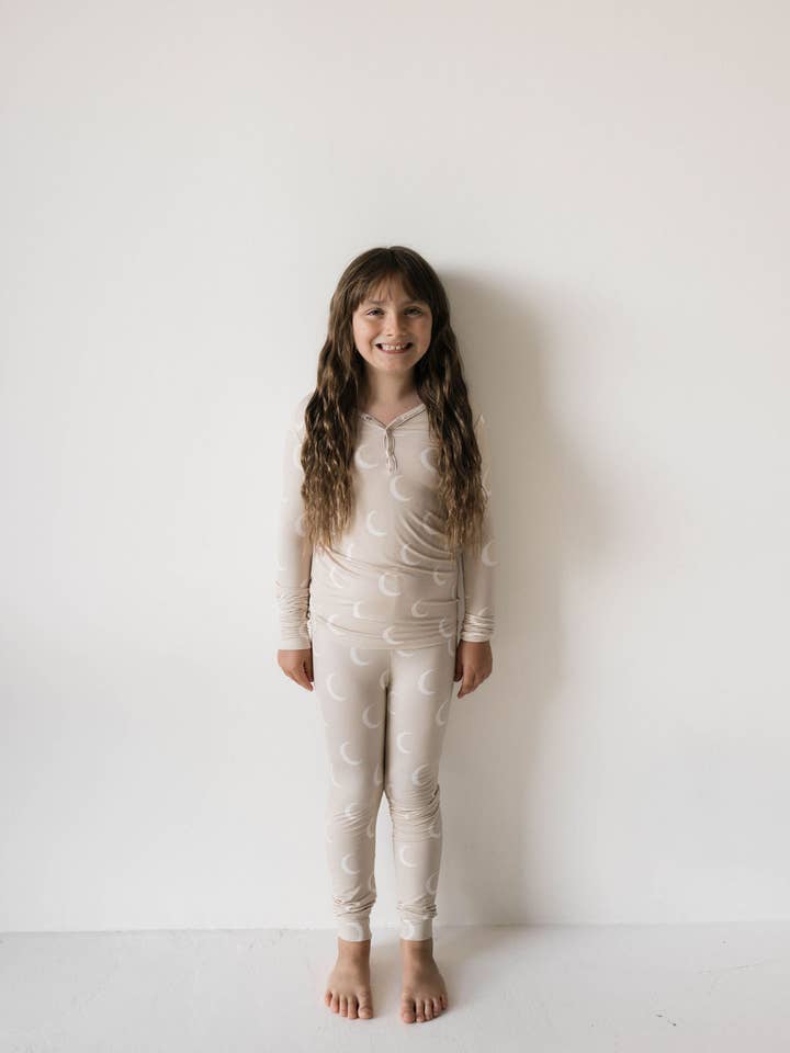 Bamboo Two Piece Pajamas | Luna for wholesale by Forever French Baby