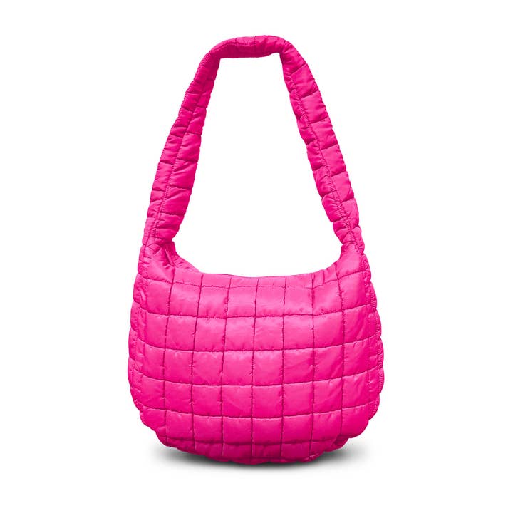 YOUZEY – Engroshandel Crossbodytaske - Dame – Cloud 9 Puffer Crossbody Taske - Hot Pink1