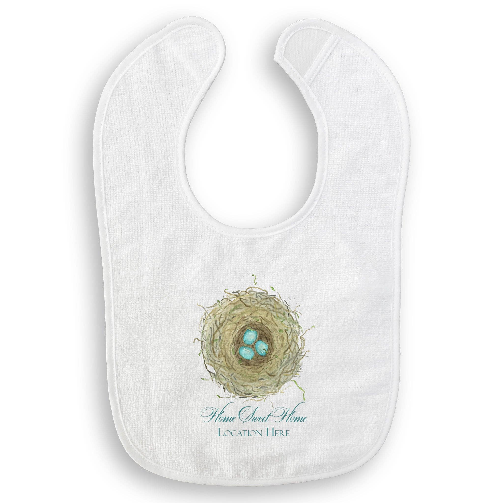 French Graffiti – Toalha de chá por atacado – Ninho com Ovos Azuis e Localização15