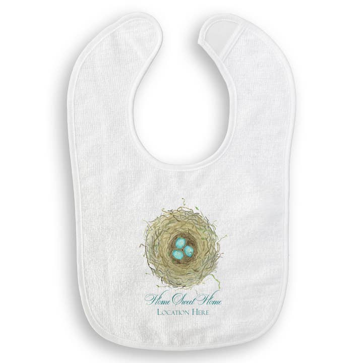 French Graffiti – Toalha de chá por atacado – Ninho com Ovos Azuis e Localização15