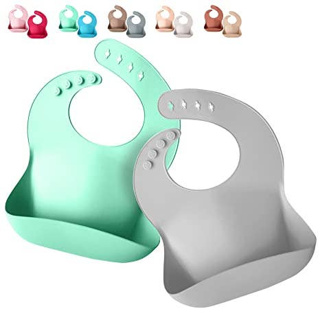 Silicone Baby Bibs - Soft Silicone Bib with Food Catcher for wholesale by Sperric