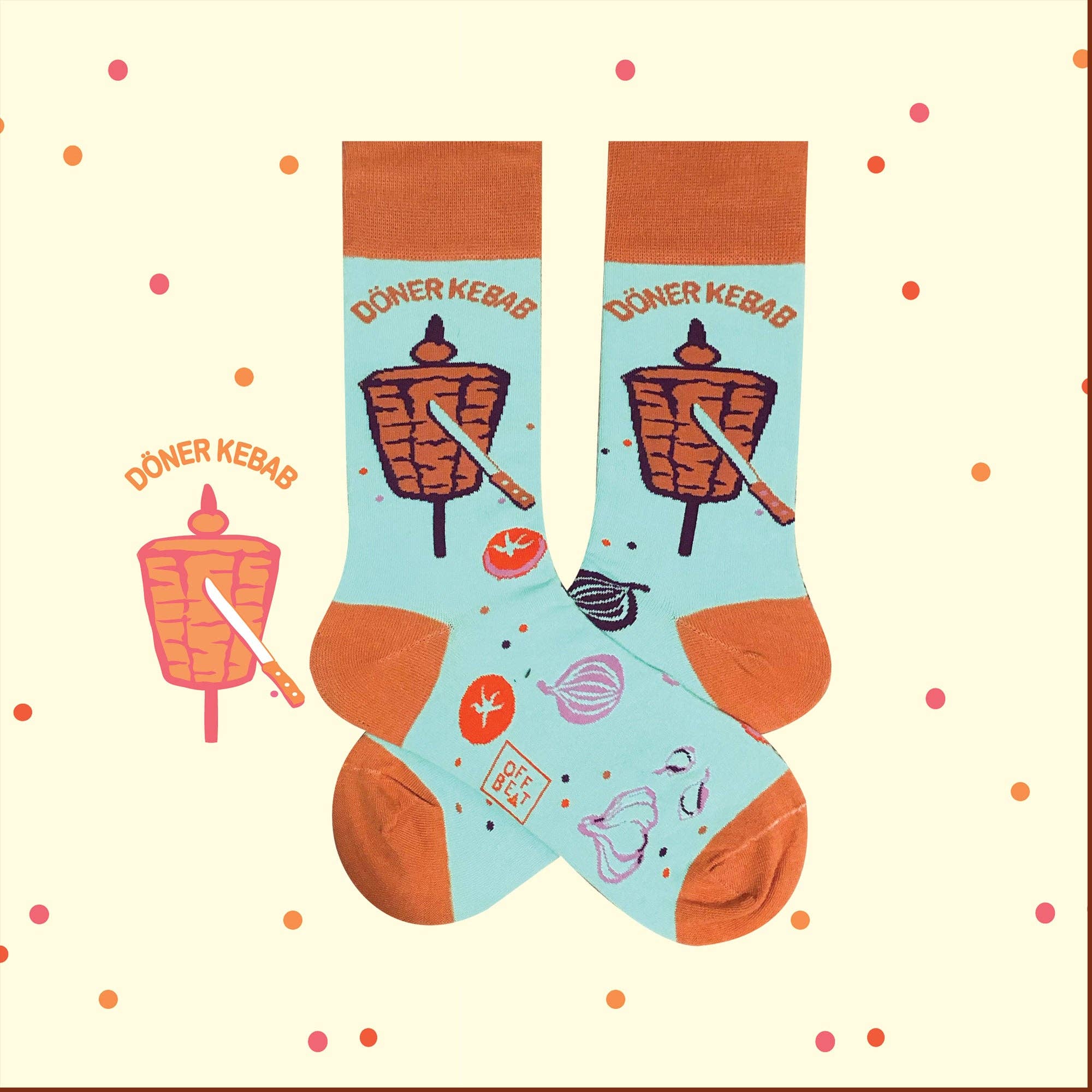 Offbeat - Wholesale Socks - Unisex - Döner Kebab Socks I Wholesale1