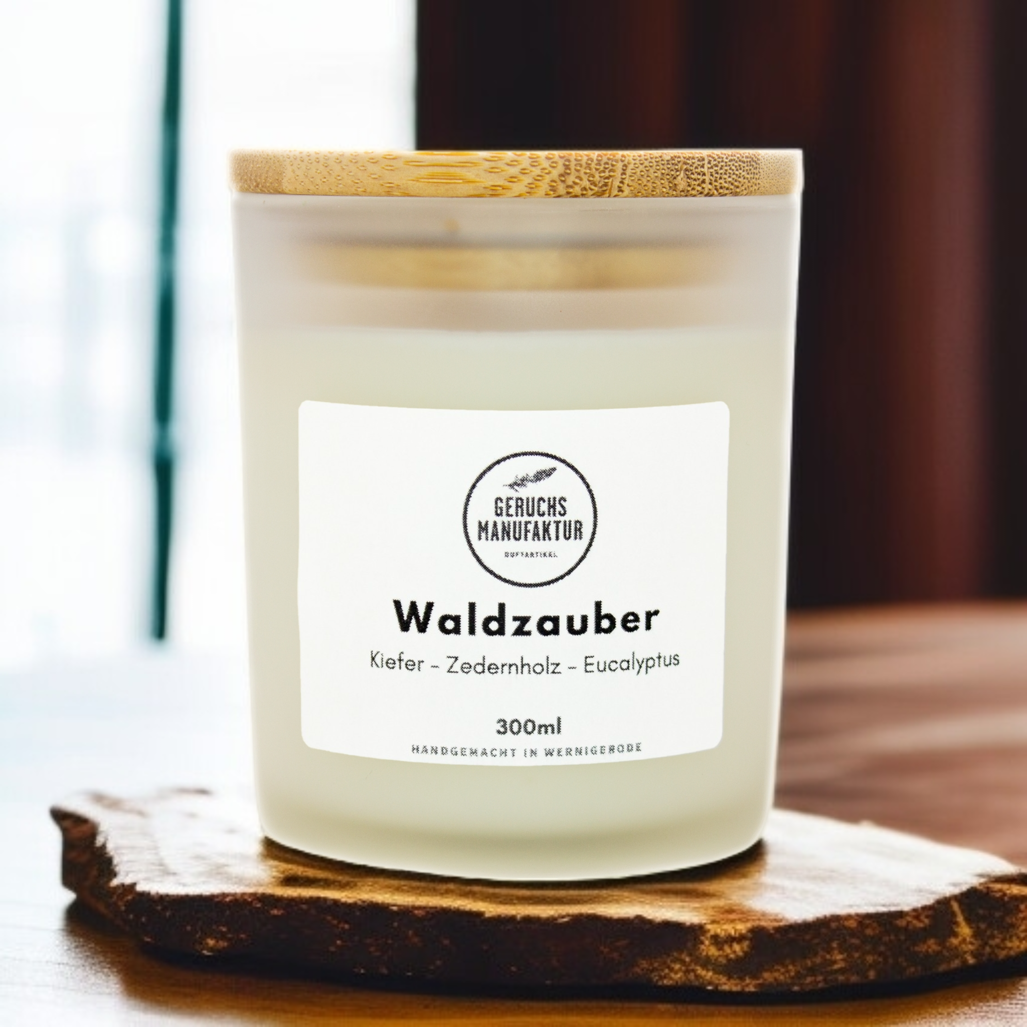 Geruchsmanufaktur – Großhandel Kerze im Glas / gefüllte Kerze – Waldzauber - Aromatherapie Kerze1