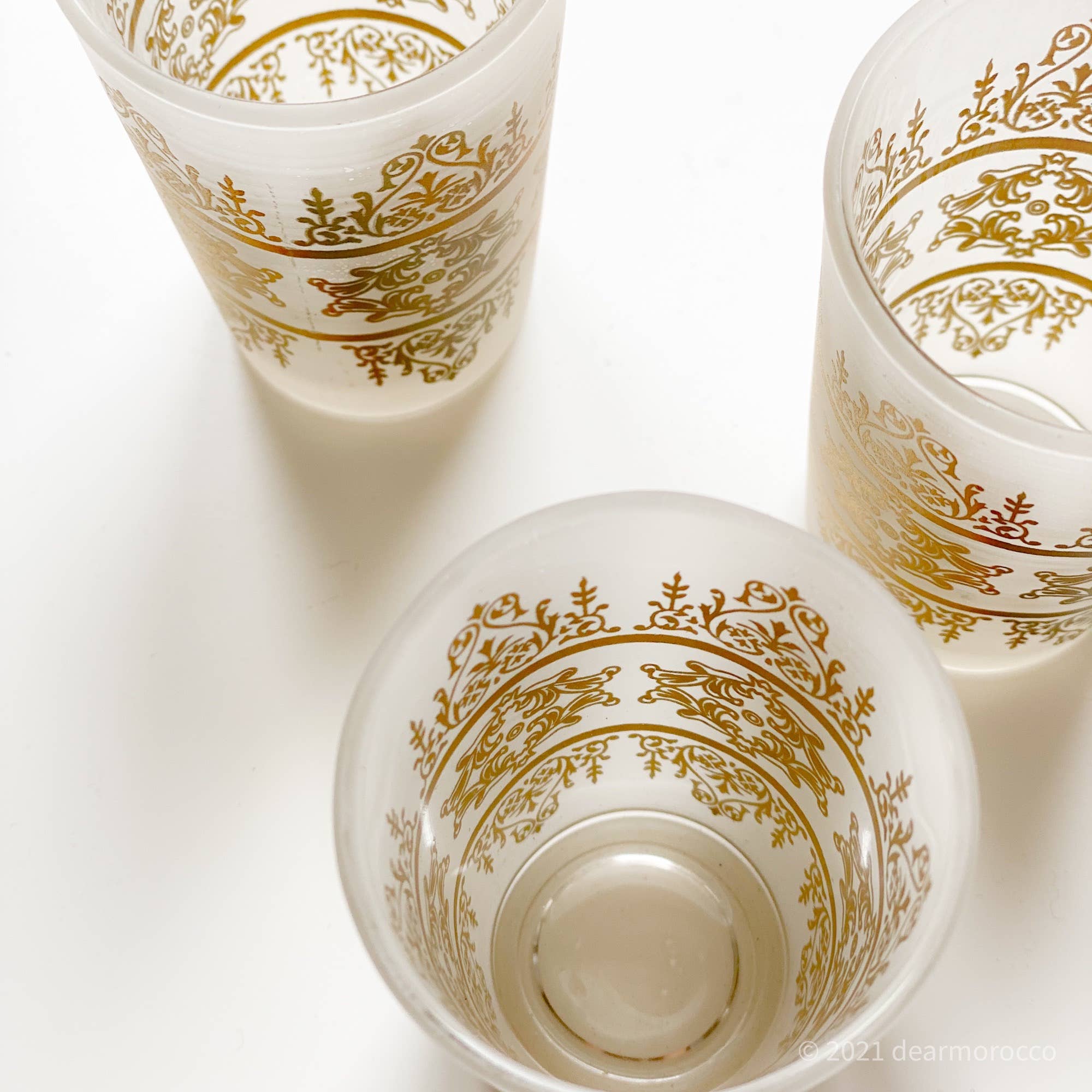 dear Morocco - Wholesale Drinking Glass/Cup - Moroccan tea glass classic Silver and Gold // Dear Morocco14