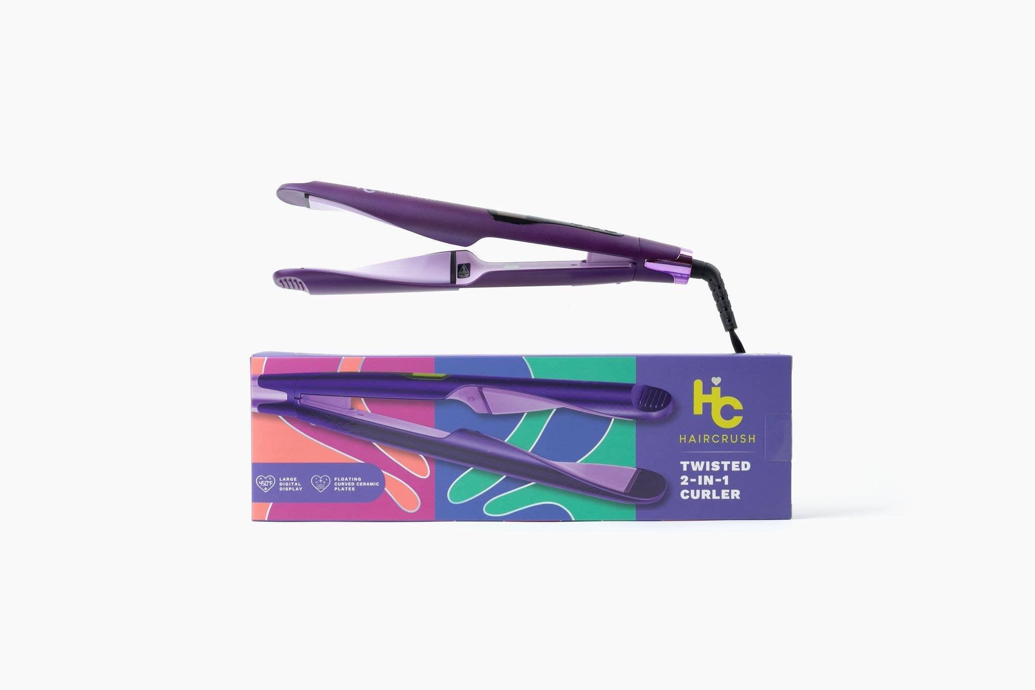 Glister – Großhandel Lockenstab – 2-in-1 Twist Digital Lockenstab & Glätteisen | Keramikplatten8