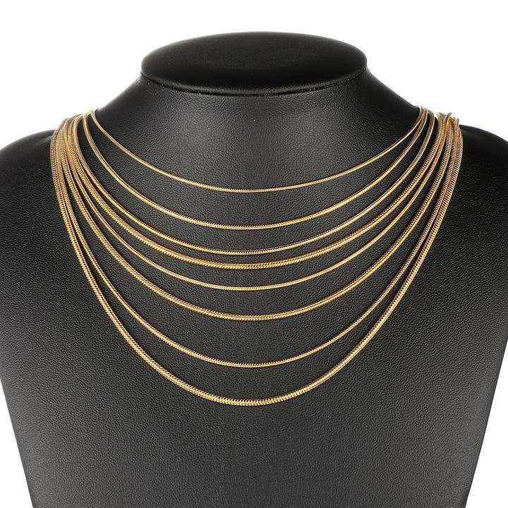 Simple style stainless steel necklace in the shape of for wholesale by Gooddiy