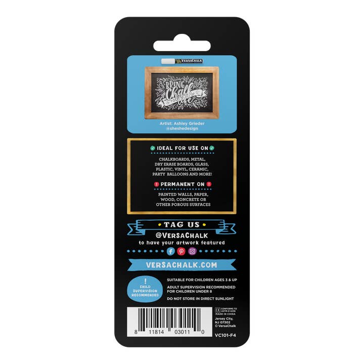 VersaChalk - Wholesale Marker - White Liquid Chalk Markers, Set of 411