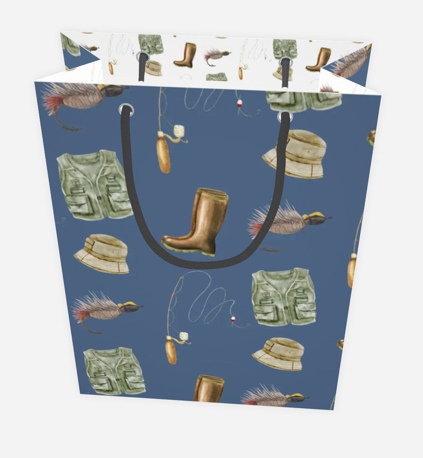 Hey Y'all Party - Wholesale Gift Bag - Fishing Gear Multi Blue Gift Bag Men2