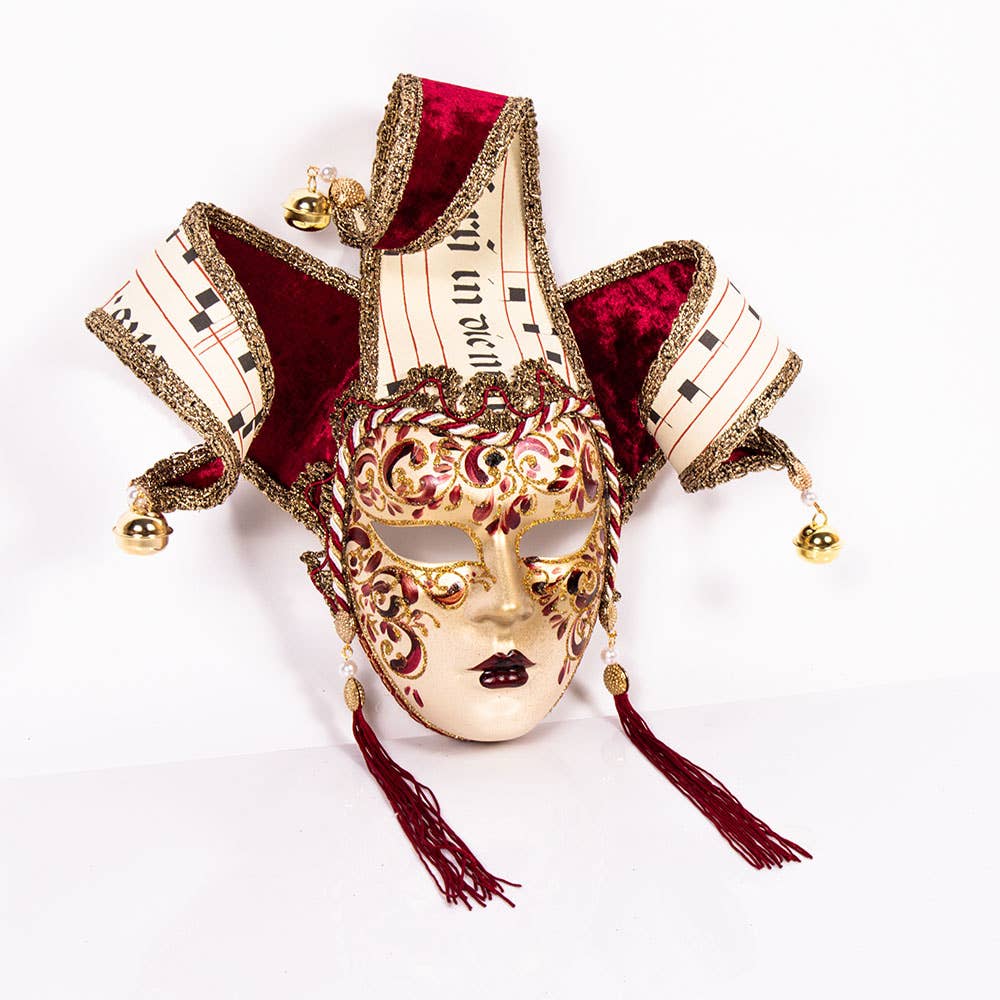 Regalmoda - Wholesale Dimensionele/3D-muurkunst - Drie Rijke Kaarten en Fluweel - Middeleeuws Rood2