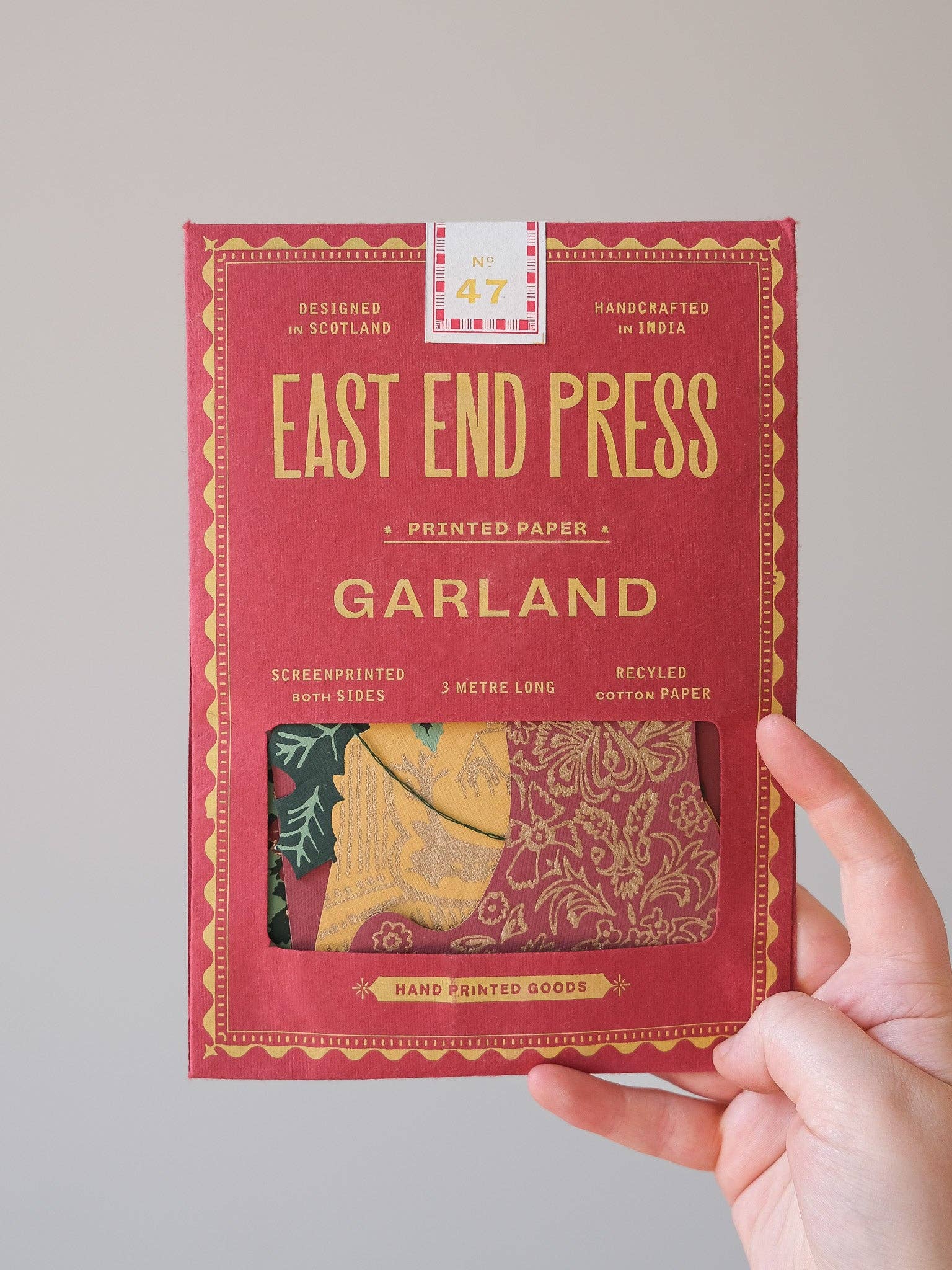 East End Press – wholesale Bunting/garland – Christmas Sewn Garland1