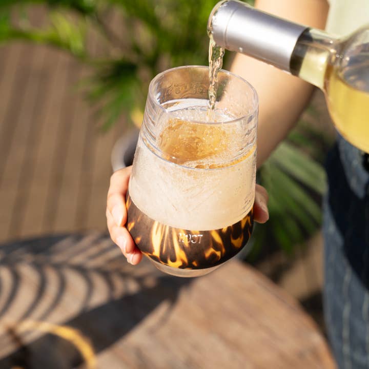 HOST - Wholesale Wine Glass - Wine FREEZE XL Cooling Cup in Tortoise3