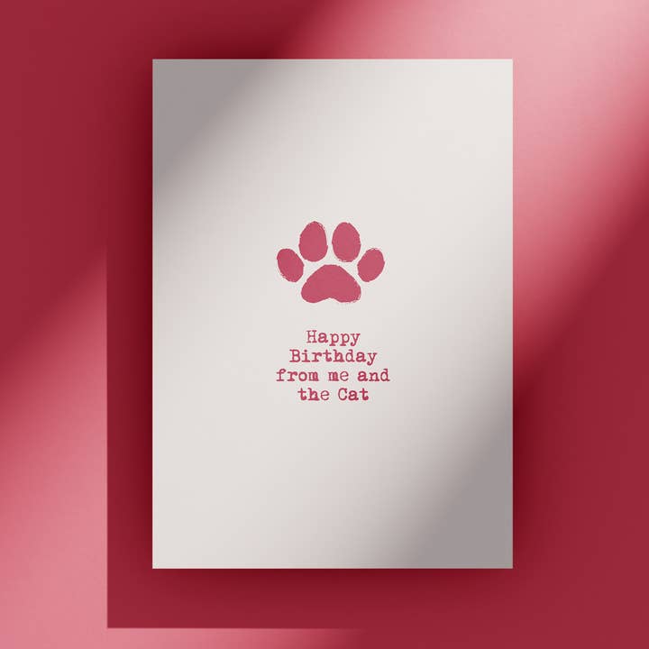 Happy Birthday from me & the Cat for wholesale by Heyyy Ltd